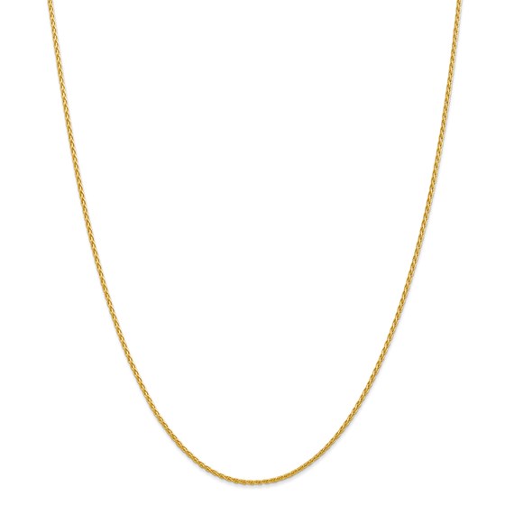 14k Gold 1.5 mm Parisian Wheat Chain Necklace - 16 in. 14k Gold 1.5 mm Parisian Wheat Chain Necklace - 16 in.